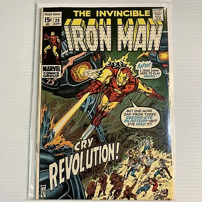 Buy Invincible Iron Man 29 Marvel Comic 1970 1st App Of Overseer • 23.06£