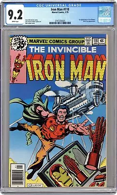 Buy Iron Man #118 CGC 9.2 1979 3747230005 1st App. James Rhodes • 107.94£