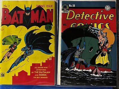 Buy Batman #1 & Detective Comics #58 Facsimile Comics • 14.39£