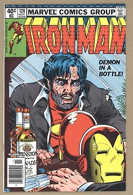 Buy Iron Man 128 FVF Alcoholism Demon In A Bottle Newsstand! 1979 Marvel Comics W469 • 59.13£