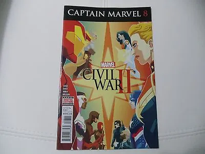Buy CAPTAIN MARVEL #8 (Marvel 2016 1st Print) Civil War II COMIC • 3.79£