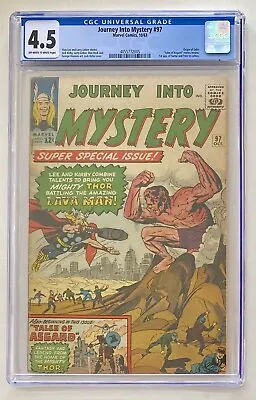 Buy Journey Into Mystery #97 Oct 1963 Cgc 4.5 Marvel Comics 1st App Surtur & Ymir • 205.07£