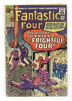 Buy Fantastic Four #36 GD- 1.8 1965 1st App. Madame Medusa (Inhumans) • 42.37£