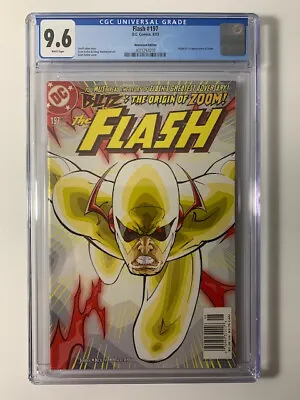 Buy Flash #197 NM+ CGC 9.6 Newsstand! 1st Appearance Zoom! • 399.76£