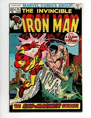 Buy Iron Man #54  Fn/vf 7.0   Sub-mariner; 1st App. Moon Dragon  • 95.33£