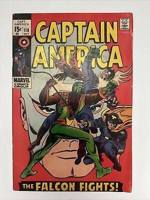 Buy Captain America #118 Marvel Comic KEY 2nd Falcon Appearance • 15.99£