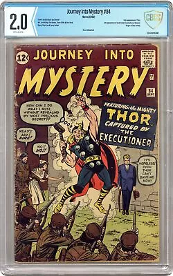 Buy Thor Journey Into Mystery #84 CBCS 2.0 1962 23-472D785-007 1st App. Jane Foster • 432.92£