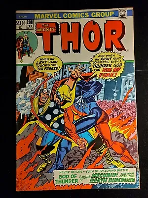 Buy Thor 208, Marvel Comics 1973, 1st Appearance Of Mercurio  4-D Man  • 10.83£