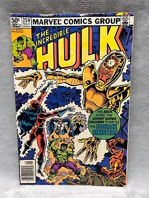 Buy The Incredible Hulk #259 Marvel (1981) Newsstand Key Origin Of Vanguard Comic VF • 11.83£