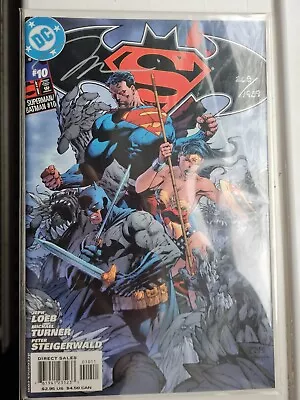 Buy Superman Batman #10 High Grade NM Jim Lee SIGNED Variant 2004 DC Comics Michael • 49.99£