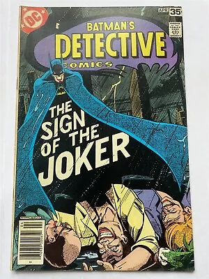 Buy BATMAN In DETECTIVE COMICS #476 Joker! DC Comics VF- 1978 Jeweler Variant  • 24.95£