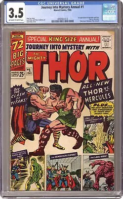 Buy Thor Journey Into Mystery #1 CGC 3.5 1965 4098921013 1st App. Hercules • 279.03£