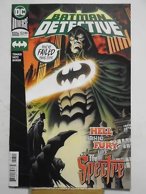 Buy DETECTIVE COMICS #1006 (2019) Spectre, Peter Tomasi, Kyle Hotz, DC Comics • 3.15£