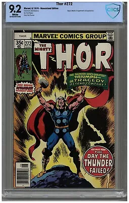 Buy Thor  # 272   CBCS   9.2   NM-    White Pgs   6/78  Utgard, Master Of Utgardhall • 59.96£