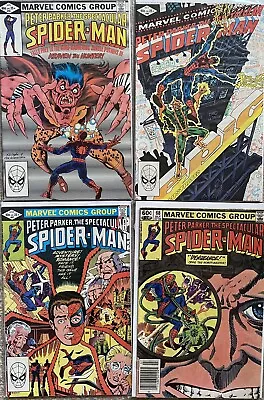 Buy Peter Parker Spectacular Spider-Man  65 66 67 68 Marvel 1982 • 9.99£