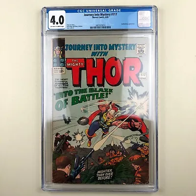 Buy Journey Into Mystery (Thor) #117 (1965) CGC 4.0, 1st Odinsword, 2nd Karnilla • 78.84£