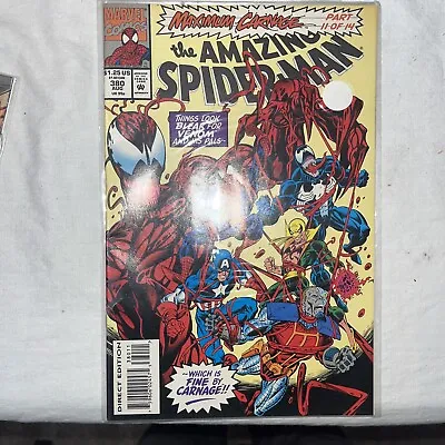 Buy The Amazing Spider-Man #380 (1993) VF Marvel Comics Carnage BIN-3006 • 5.43£