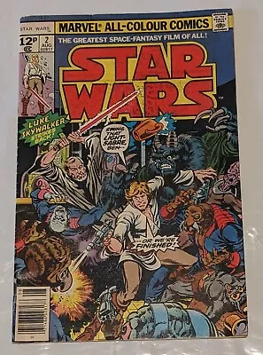 Buy Star Wars #2 1977 Marvel Comic 1st Han Solo Chewbacca Obi-Wan First Print GD • 55.99£