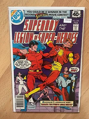 Buy Superboy And The Legion Of Super-Heroes 248 DC Comics 8.5 Newsstand E53-132 • 9.61£