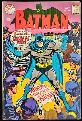 Buy Batman #201 (DC 1968)  Silver Age DC Comics ** VG+ (4.5) Condition ** • 43.39£