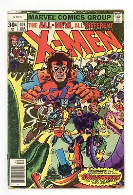 Buy Uncanny X-Men #107 GD+ 2.5 1977 1st Full App. Starjammers • 35.16£