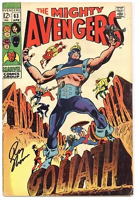 Buy Avengers  # 63   VERY GOOD FINE    VERY GOOD FINE   SIGNED By Roy Thomas   1969 • 43.69£