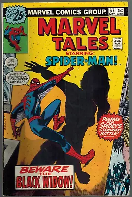 Buy Marvel Tales 67 Vs The Black Widow!  (reprints Amazing Spider-Man 86)  1976 VG/F • 6.29£