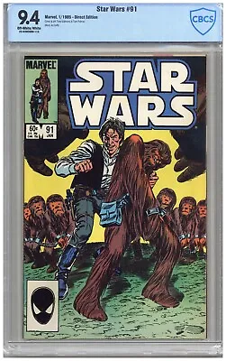 Buy Star Wars  # 91    CBCS   9.4   NM   Off White/wht Pages   1/85   Direct Edition • 59.96£