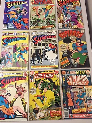 Buy Superman Lois Lane Super Boy Super Girl   Bronze Age Lot 9 Issues 1st App Vartox • 24.13£