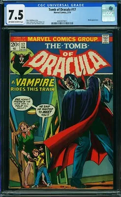 Buy Tomb Of Dracula #17 (Marvel, 2/74) CGC 7.5 VF- (early BLADE Appearance) • 107.94£