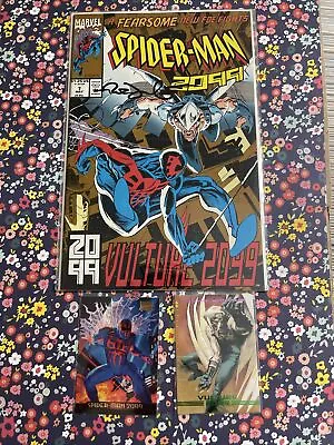 Buy SPIDER-MAN 2099 #7 RICK LEONARDI SIGNED COVER 1993 Marvel Masterpieces Vulture • 31.71£