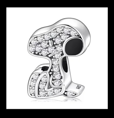 Buy Snoopy Peanuts / Pendant Counterpart Jewelry Chain Silver Glitter NEW • 19.05£