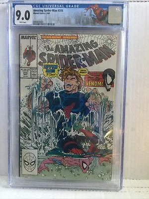 Buy Amazing Spider-Man #315 CGC 9.0 Todd McFarlane Venom Custom Spidey Label • 47.30£