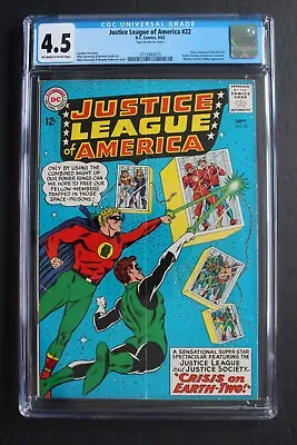 Buy JUSTICE LEAGUE OF AMERICA #22 2nd JSA In JLA 1963 1st SA DR FATE HOURMAN CGC 4.5 • 71.09£
