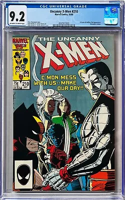 Buy Uncanny X-Men #210 CGC 9.2. 1st Cameo Appearance Of The Marauders!! • 40£