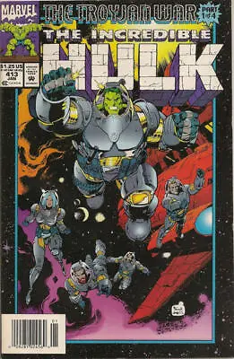 Buy Incredible Hulk (1962) # 413 Newsstand (5.0-VGF) Price Tag On Cover 1994 • 3.60£