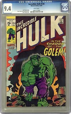 Buy Incredible Hulk #134 CGC 9.4 1970 0061517004 • 209.77£