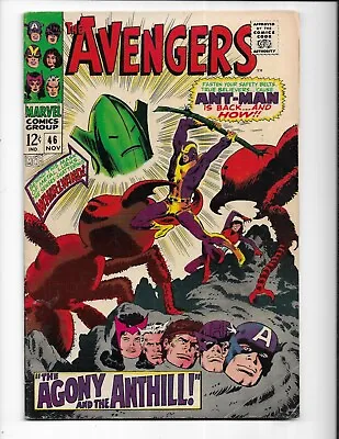 Buy Avengers 46 - Vg/f 5.0 - 1st App Whirlwind - Black Widow - Hercules (1967) • 21.35£