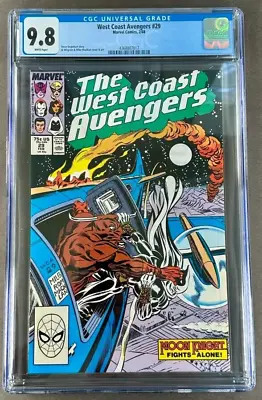 Buy West Coast Avengers #29 CGC 9.8 WP NM/M 🦬 Marvel 1988 Moon Knight Solo Story • 74.89£