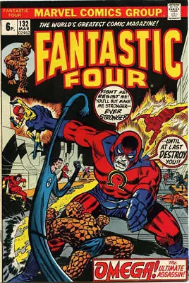 Buy Fantastic Four (1961) # 132 UK Price (4.5-VG+) Omega, Quicksilver, Inhumans 1973 • 12.15£