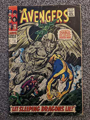 Buy The Avengers 41. 1967 Marvel. Hercules, Dragon Man, Diablo. Combined Postage • 9.98£