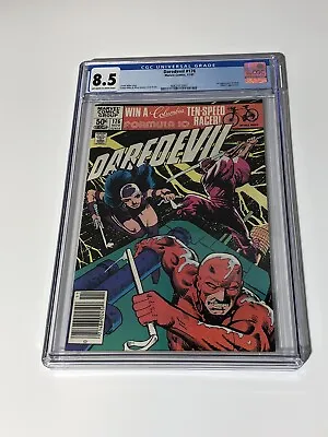Buy Daredevil 176 CGC 8.5 Frank Miller Cover - 1st Appearance Of Stick- Perfect Slab • 56.29£