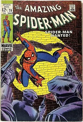 Buy Amazing Spider-Man #70  KINGPIN, 1st Cameo Vanessa Fisk, 1969 Marvel • 31.62£