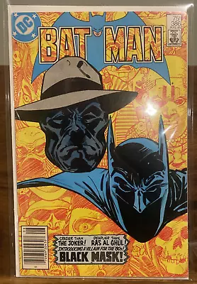 Buy Batman #386, DC Comics 1986 - VF (8.0) - 1st App. Black Mask • 51.96£