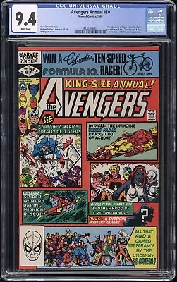 Buy Avengers Annual #10 CGC 9.4 NM Key 1st Rogue & Destiny 1981 Marvel Comics • 157.74£