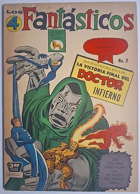 Buy Fantastic Four Annual #2 Dr. Doom Origin 4 Fantasticos Anuario #2 La Prensa 1965 • 598.84£