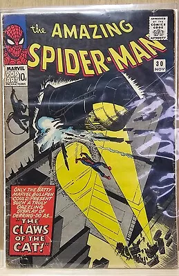 Buy MARVEL COMICS AMAZING SPIDER-MAN #30 1st CATMAN KEY ISSUE • 45£