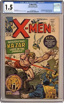 Buy Uncanny X-Men #10 CGC 1.5 1965 3922835010 1st SA Ka-Zar • 262.13£