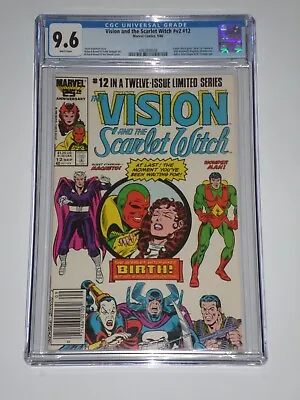 Buy Vision And The Scarlet Witch 12 (1986) CGC 9.6 1st Tommy, Billy Maximoff • 102.48£