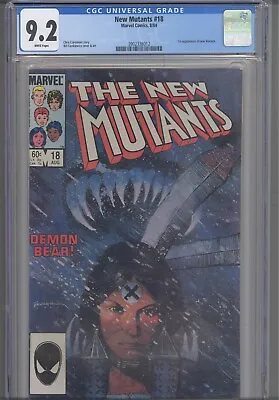 Buy New Mutants #18 CGC 9.2 1985 Marvel Comics Claremont Story 1st App New Warlock • 29.92£